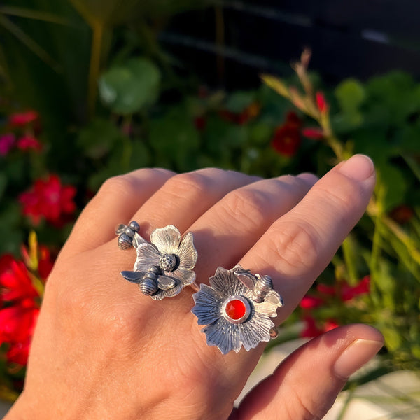 Carnelian Honey Bee Ring