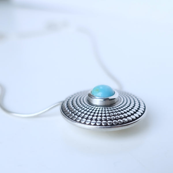 Agnes Turquoise Shield Pendant