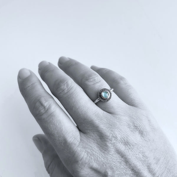 Aqua Tourmaline Ring