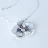 Silver Orchid Pendant #1