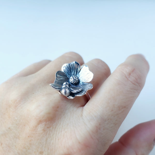 Honey Bee Silver Ring #2