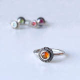 Orange Tourmaline Ring