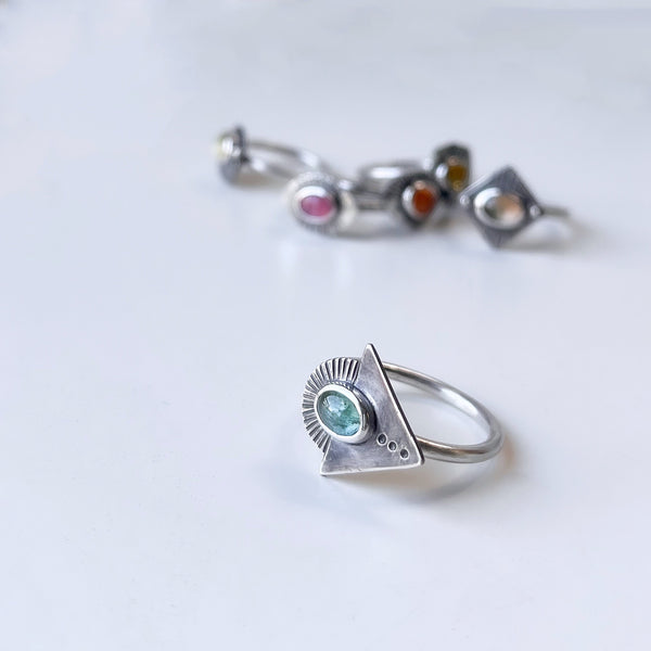 Tourmaline Arrow Ring