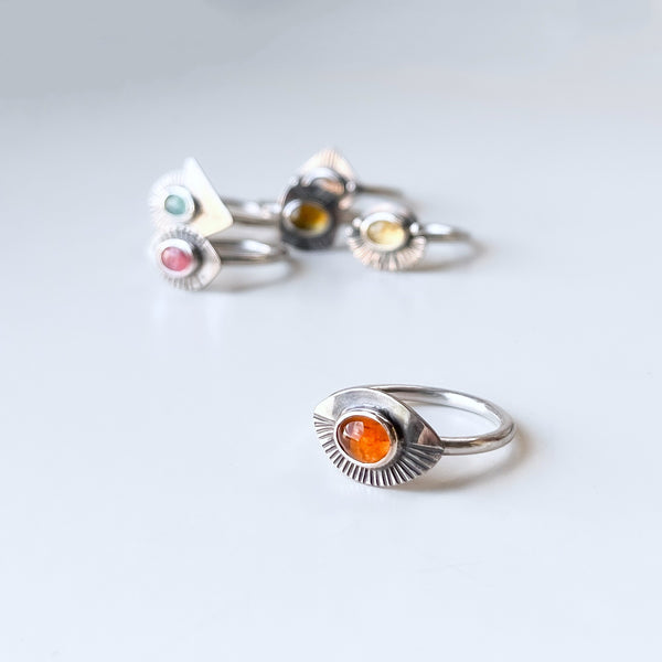 Wide Eye Tourmaline Ring