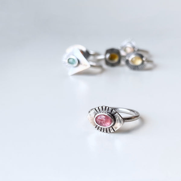 Small Eye Tourmaline Ring