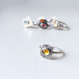 Shield Tourmaline Ring