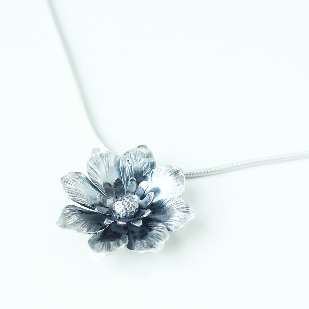 Silver Flower Pendant #1