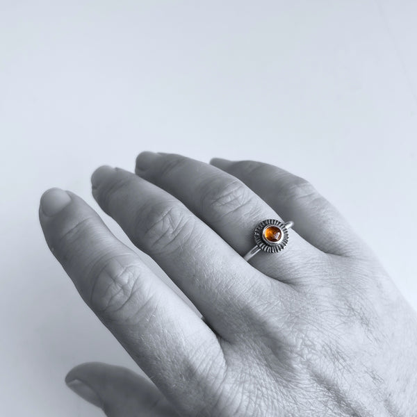 Orange Tourmaline Ring