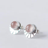 Rose Quartz Eyelash Studs