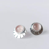 Rose Quartz Eyelash Studs