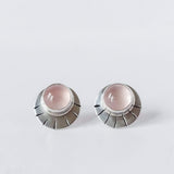 Rose Quartz Eyelash Studs