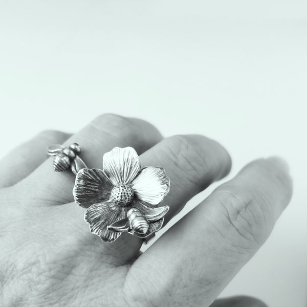 Honey Bee Silver Ring #1