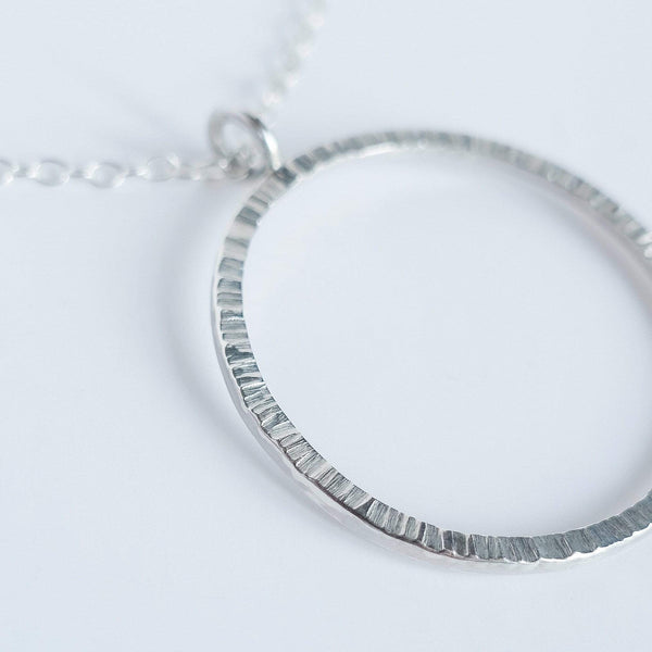 Hammered Ring Pendant