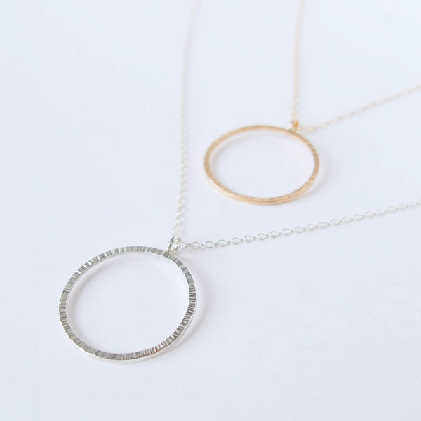 Hammered Ring Pendant